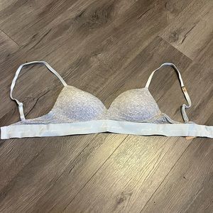 (Victoria’s Secret) PINK Wear Everywhere Wireless Push-Up Bra • 34B • Grey/Pink